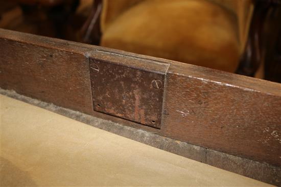 A George III mahogany side table W.57cm